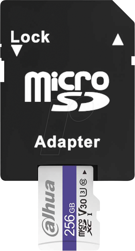 DH TF-C100A-256 - microSDXC-Speicherkarte 256GB, Dahua Memory, mit Adapter