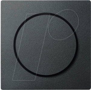EL SM 52500414 - System M, Zentralplatte, mit Drehknopf, anthrazit, edelmatt