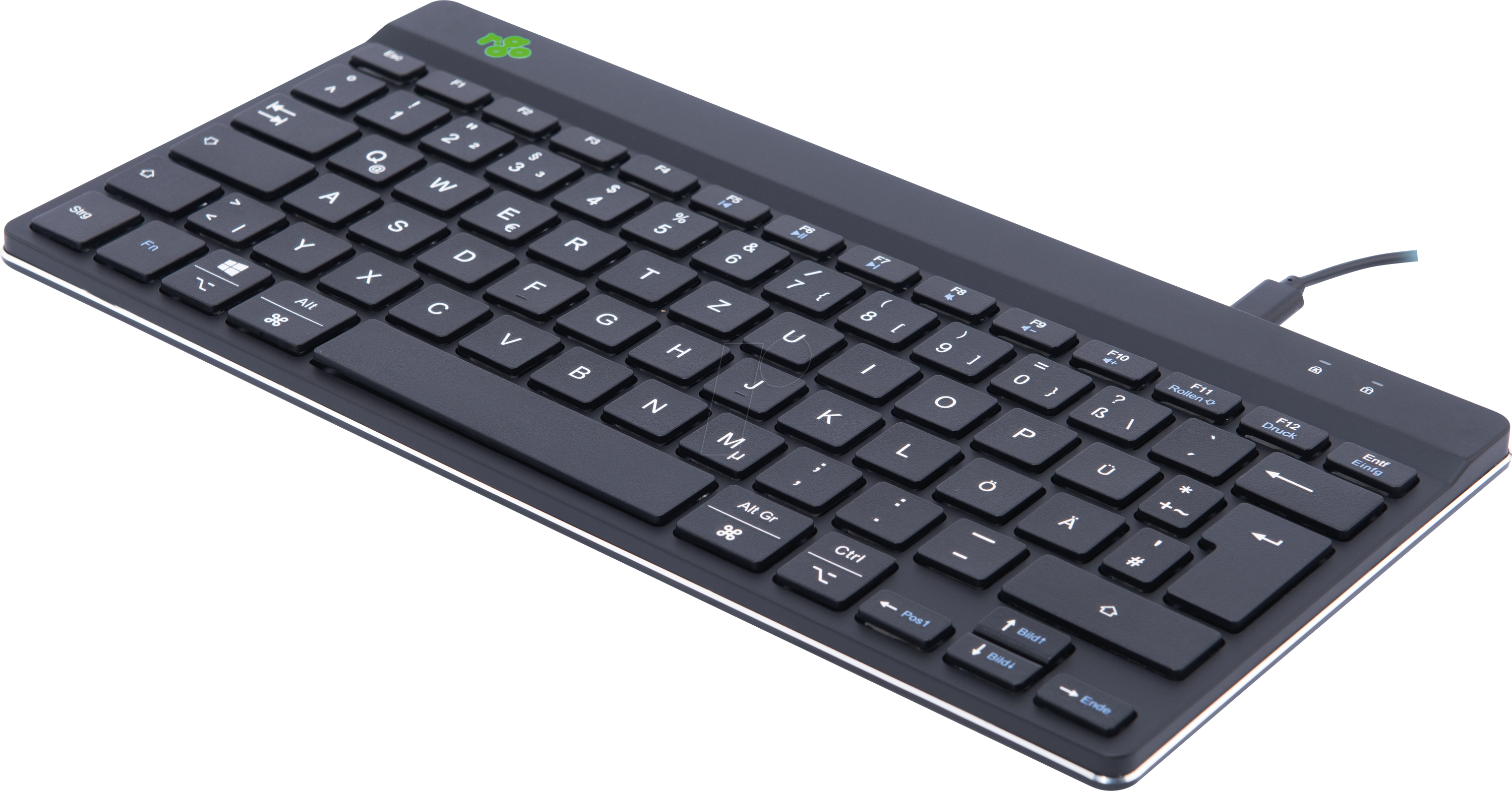 R-GO CODEWDBL - Tastatur, USB, kompakt, ergonomisch, schwarz
