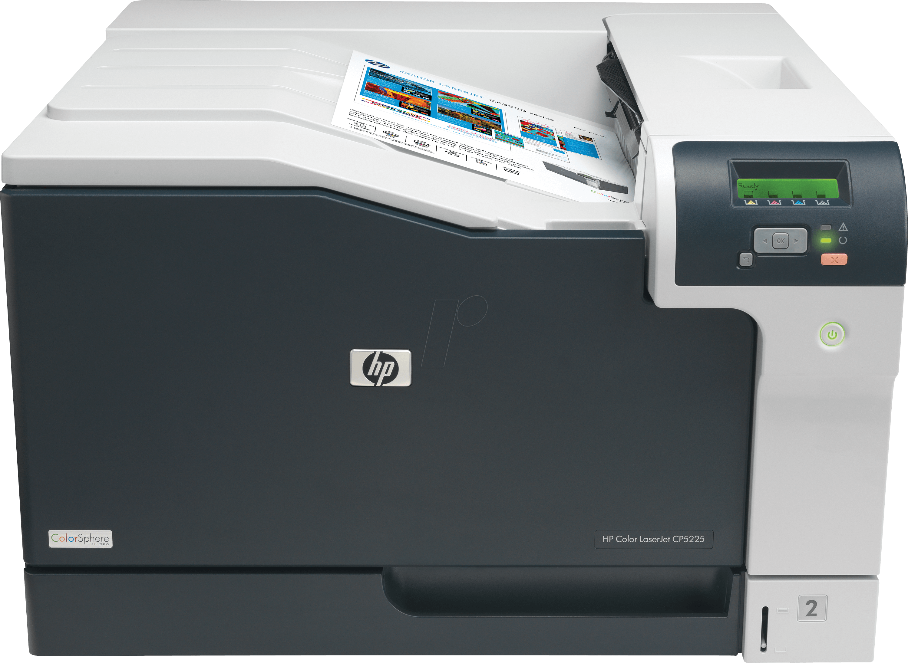 HP-CLJ CP5225N - Laserdrucker, Color, A3, LAN, Duplex, 20 S/min, inkl. UHG