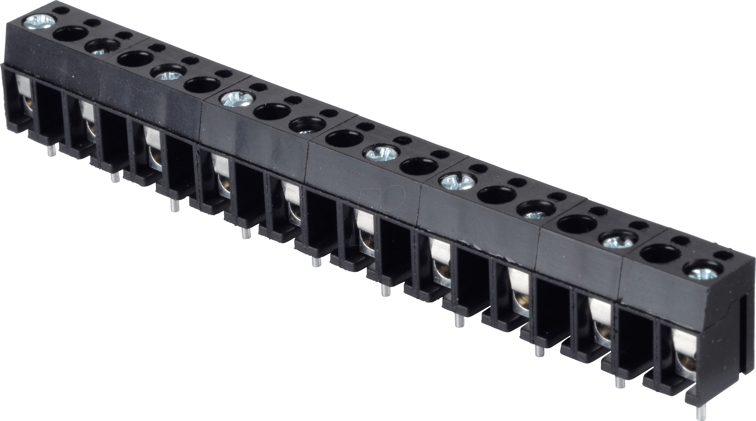 RND 205-00031 - Lötbare Schraubklemme - 10-pol, RM 10 mm, 90°