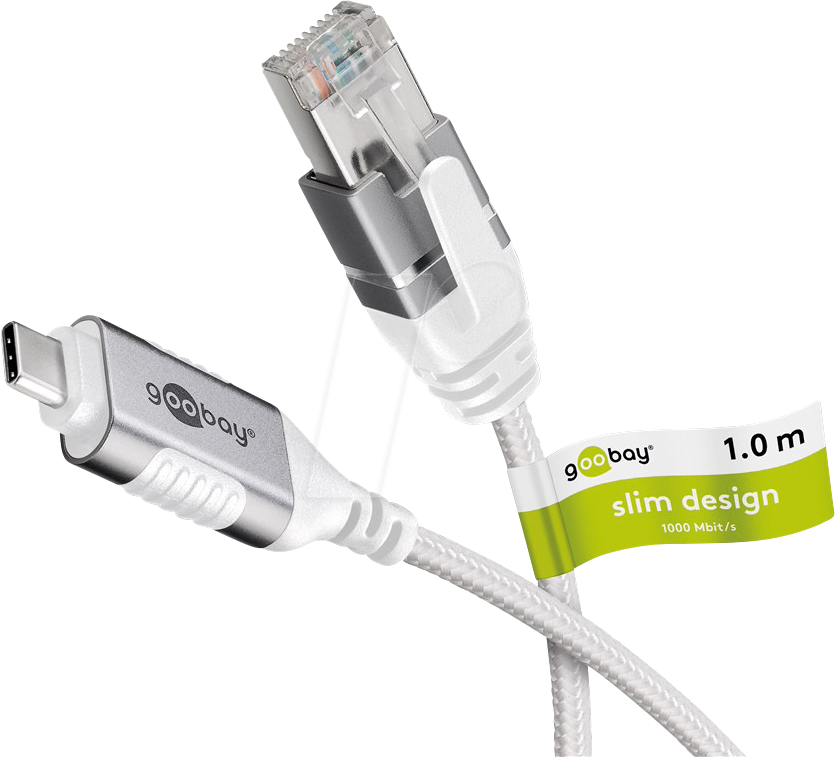 GOOBAY 74385 - Netzwerkadapter, Kabel, USB 3.1 Typ C, Gigabit Ethernet, 1 m