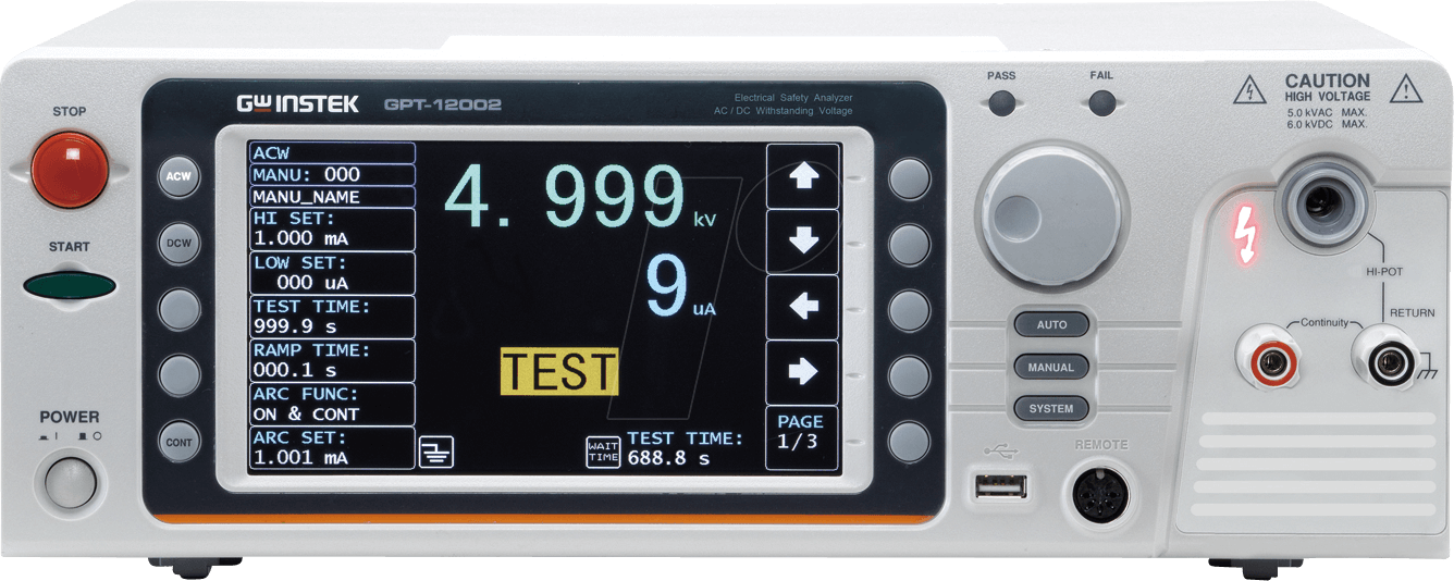 GPT-12002 - Sicherheitstester GPT-12002, 200 VA AC/DC