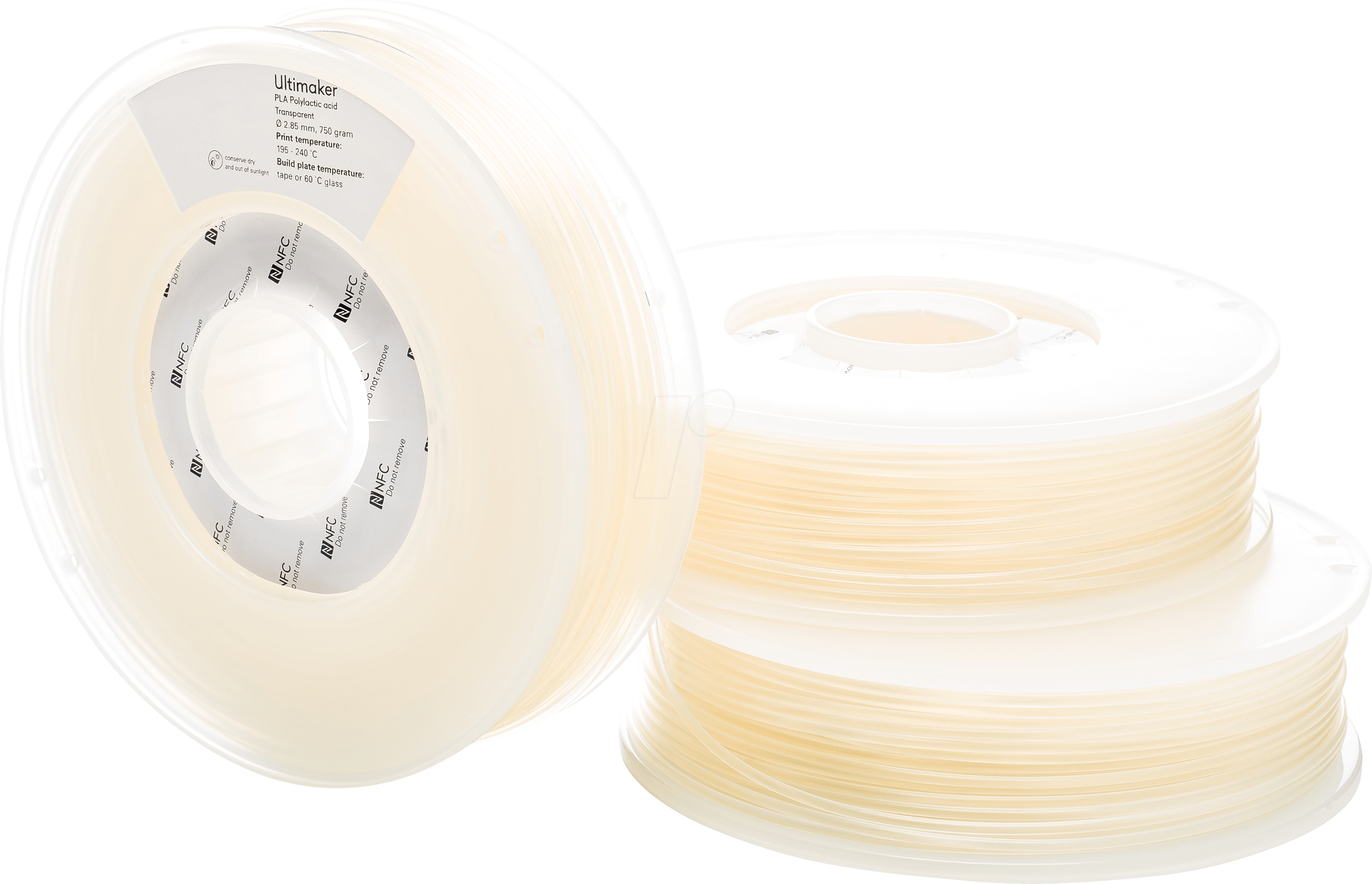 ULTIMAKER 74586 - Filament, PLA, M0751 transparent, 750 g