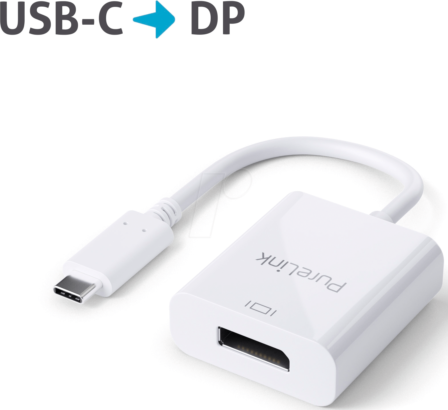 PURE IS200 - USB-C auf DisplayPort Adapter - 4K60 - iSerie 0,10m