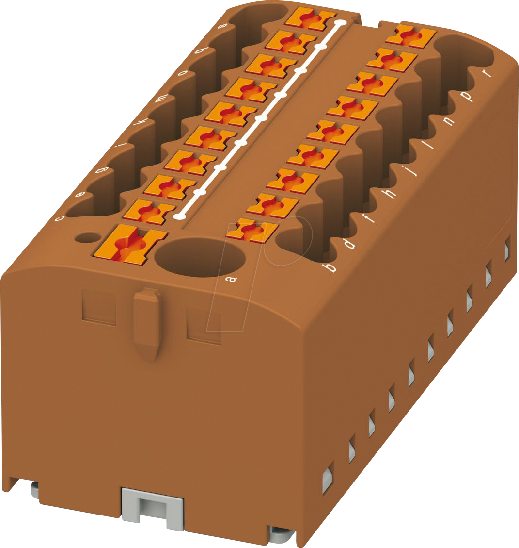 PHOE 3273384 - Verteilerblock - PTFIX 6/18X2,5 braun