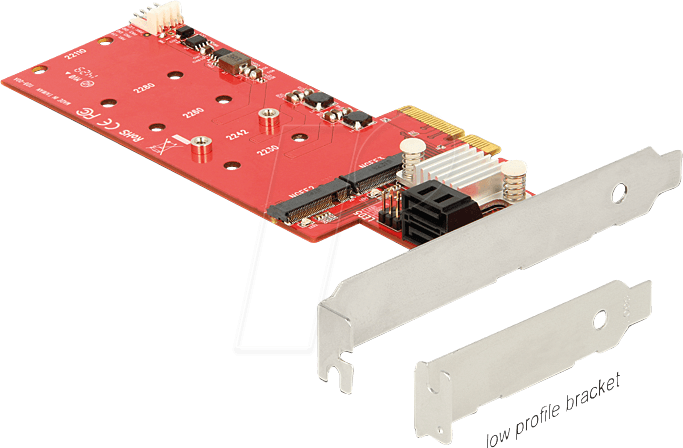 DELOCK 89379 - PCIe 2x SATA 6Gb/s + 2x M.2