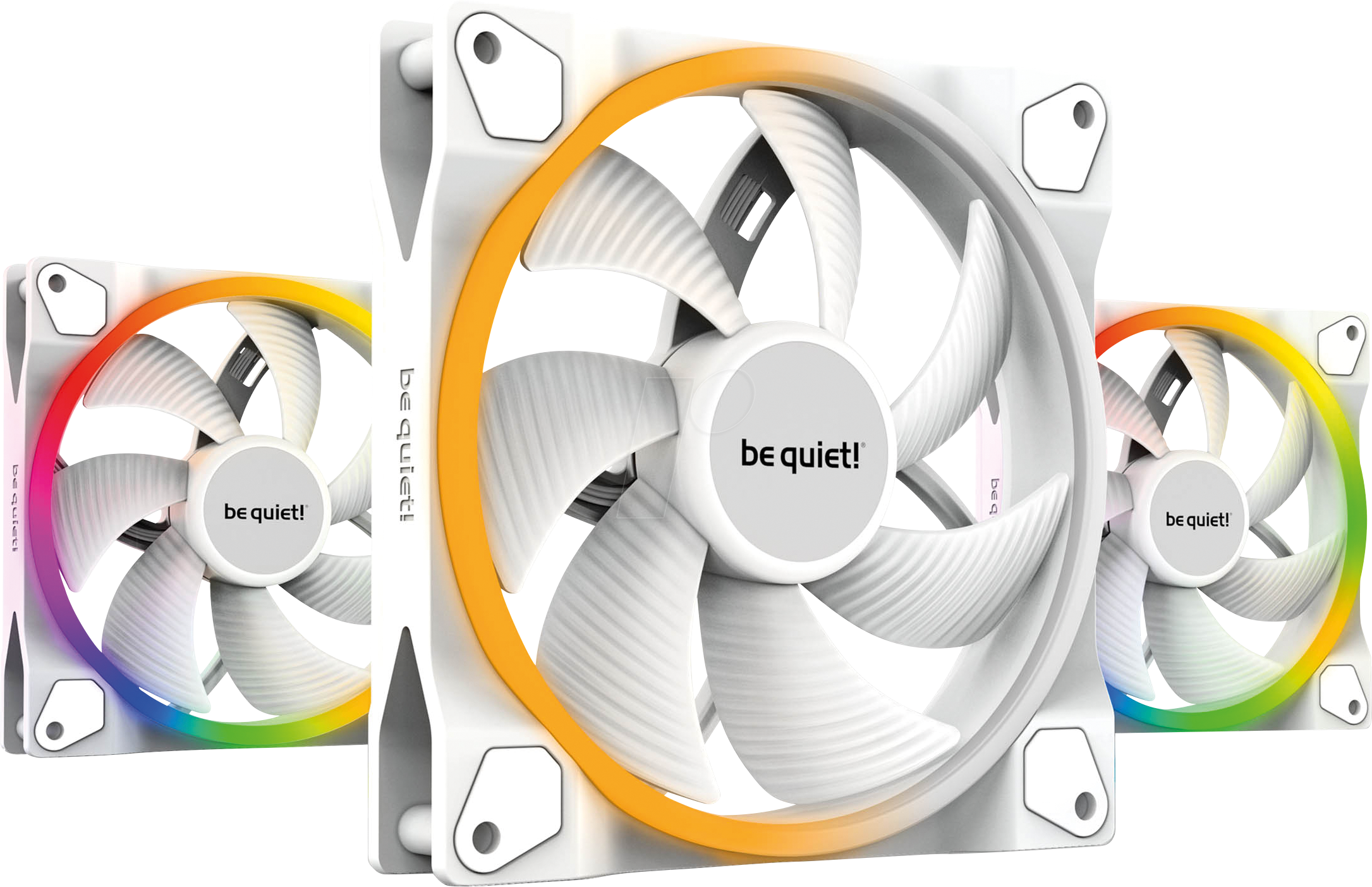 BQT BL102 - be quiet! Light Wings White 140 mm PWM Triple Pack