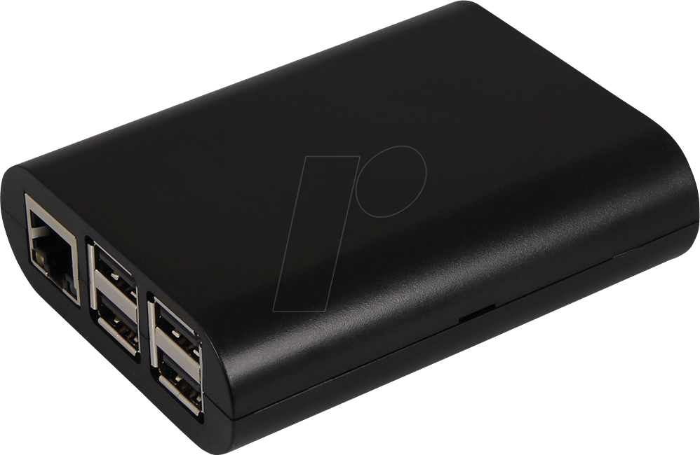 RPI CASE BLK - Gehäuse für Raspberry Pi 3, schwarz