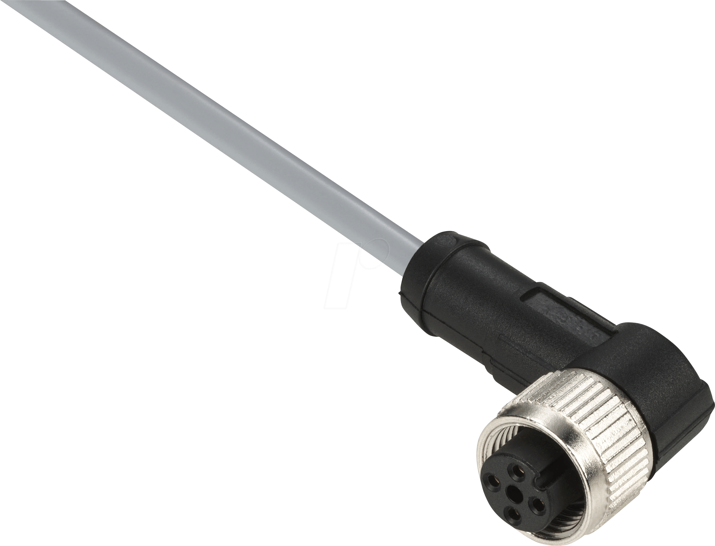 XZCPV1241L5 - XZ-Buchse, gewinkelt, M12, 4-pol, PVC 5m Kabel