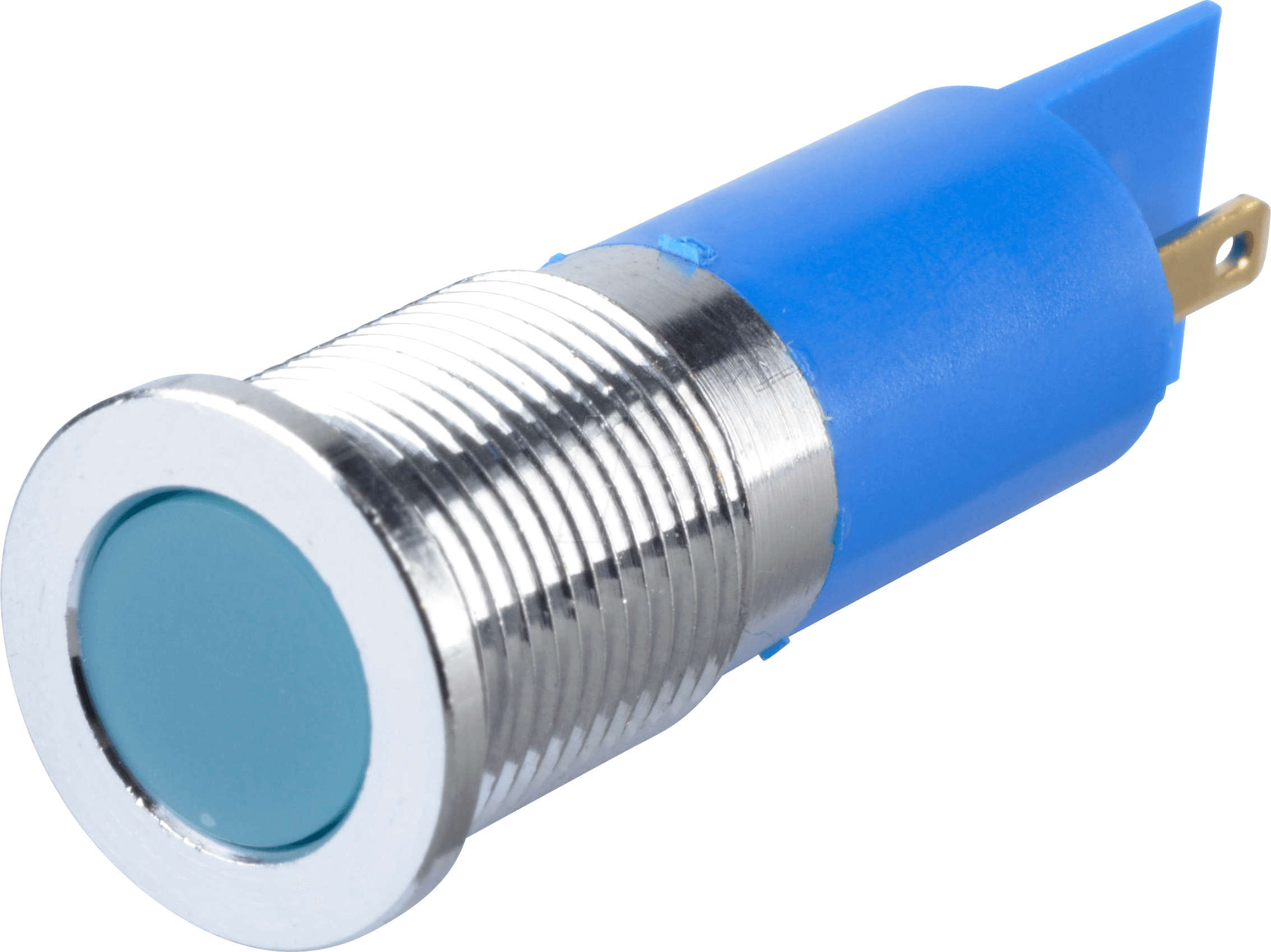 Thumbnail - APM Q14F1C B24E - LED-Signalleuchte, blau, 24 V, Ø 14 mm, bündig, FASTON