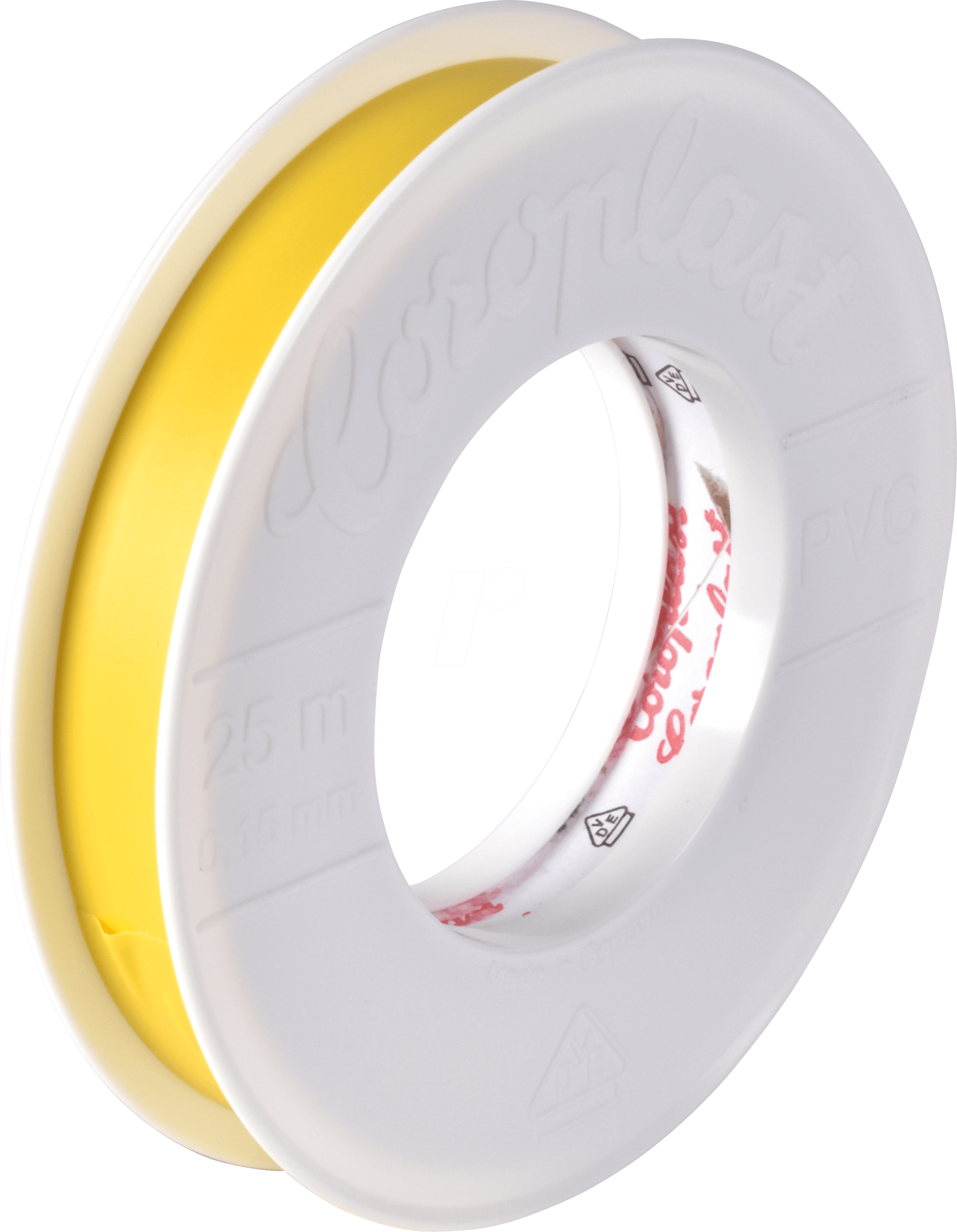 CORO 1768 - Elektroisolierband 302 KB4, 25 m, 9 mm, gelb
