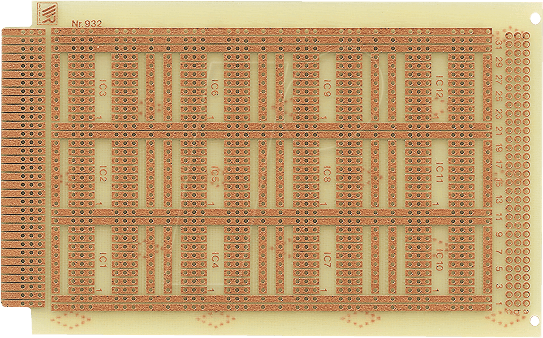 UP 932HP - Mikroprozessor-Laborkarte Hartpapier 160x100mm