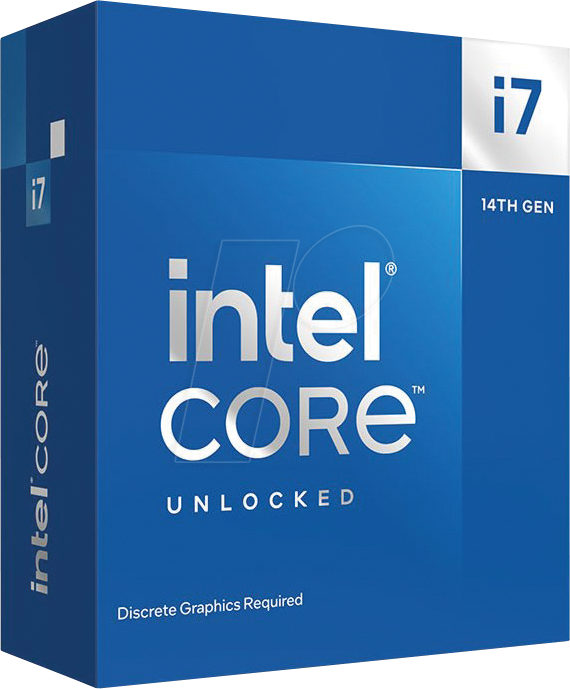 Thumbnail - BX8071514700KF - Intel Core i7-14700KF, 3.40-5,60GHz, boxed o. Kühler, 1700