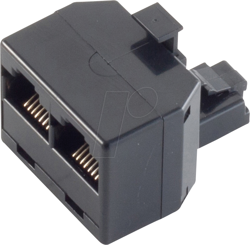 SHVP BS71230-8 - RJ45 Kupplung, Western-Stecker 8/8 > 2x Buchse