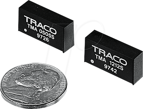 Thumbnail - TMA 0515S - DC/DC-Wandler TMA, 1 W, 15 V, 65 mA, SIL-7