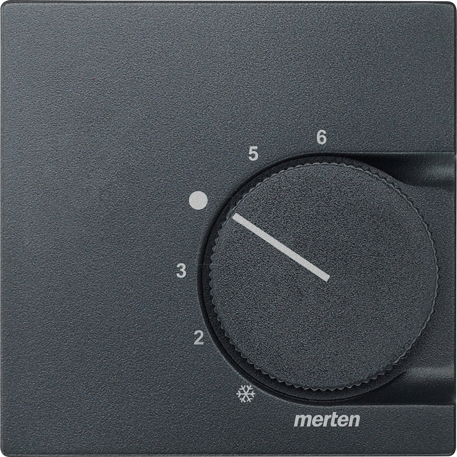 ME SM 536214 - System M, Raumtemperaturregler, Zentralplatte, anthrazit