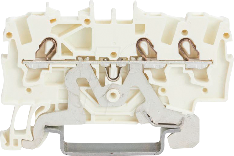 WAGO 2001-1308 - Schirmleiterklemme, 3-Leiter, Ø 0,25 - 1,5 mm