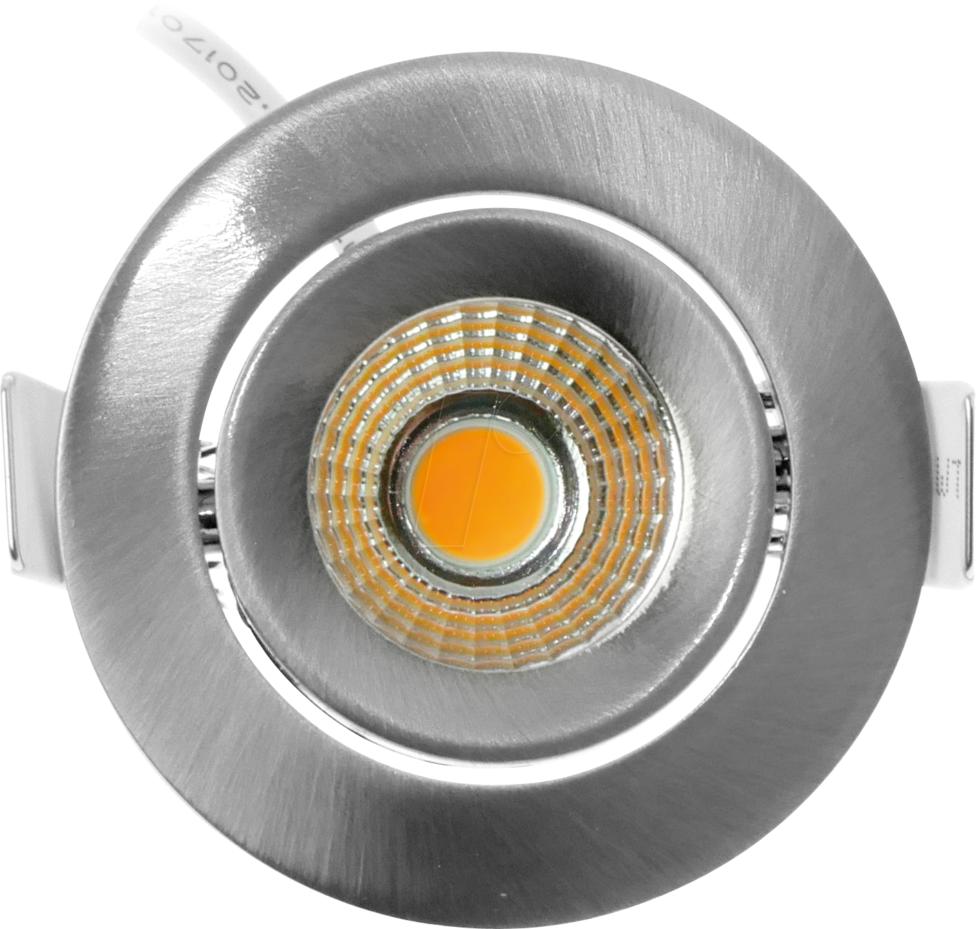ECO-DIM 10063 - LED Einbaustrahler, dimmbar, 5 W, 450 lm, 2700 K, nickel, rund