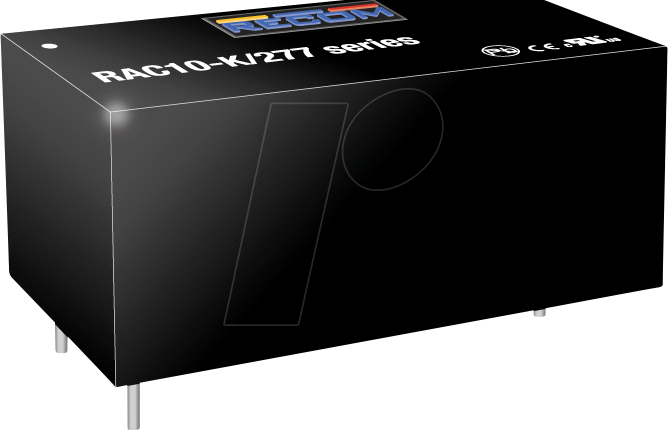 RAC10-15DK-277 - AC/DC-Wandler, 10 W, 85-305 V AC, +/- 15 V DC, Modul