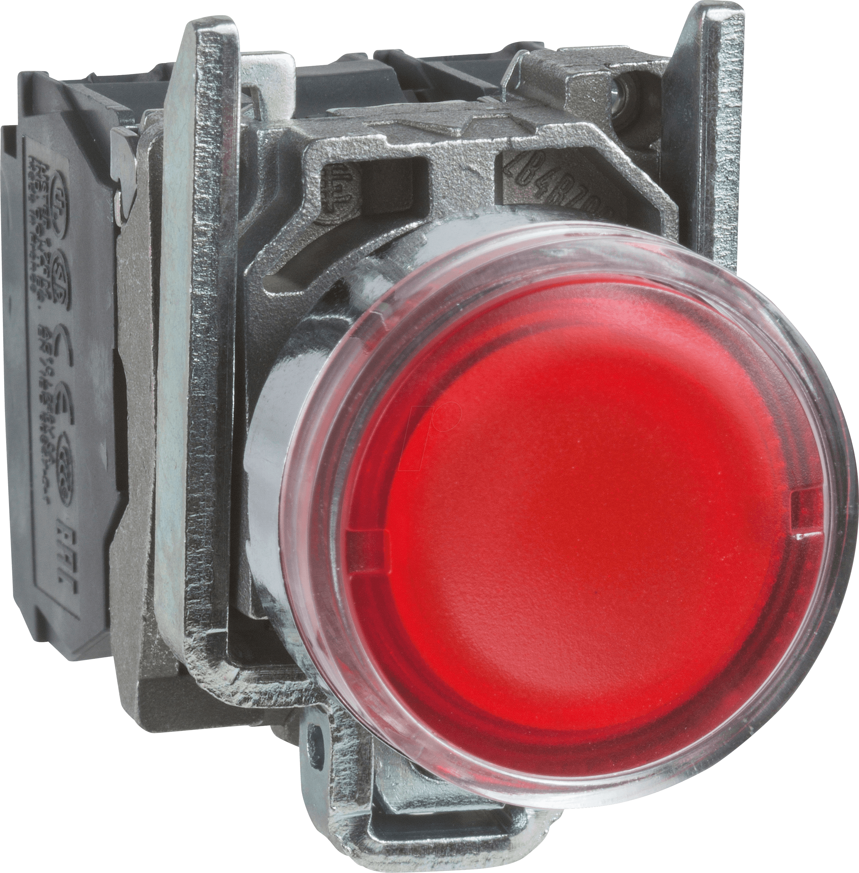 XB4BW34B5 - Leuchtdrucktaster mit 24 V LED, 1 Öffner/1 Schließer, tastend