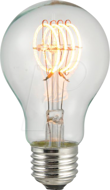 SCHI LX023970309 - LED-Lampe E27, 4 W, 210 lm, 2200 K, Filament, dimmbar