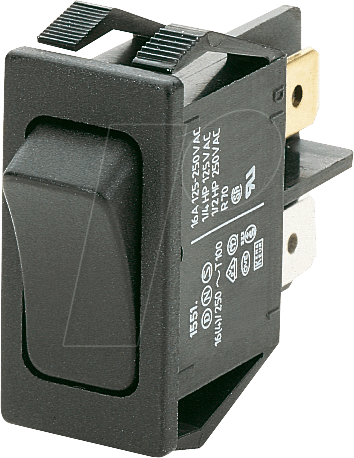 WIPPE 1551.3102 - Wippschalter, 1x Aus, schwarz