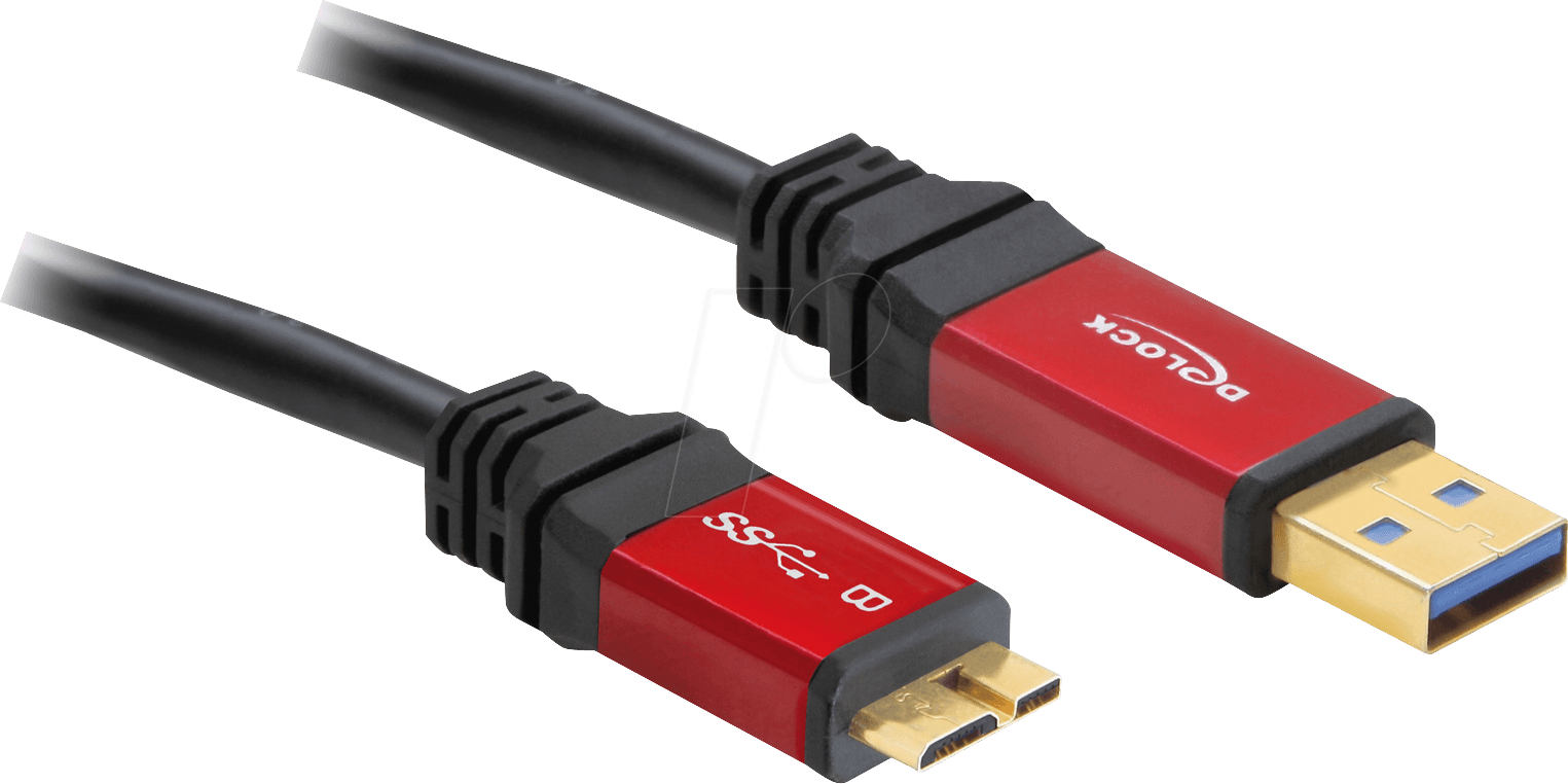 DELOCK 82761 - USB 5 Gb/s Kabel, A Stecker auf Micro B Stecker, 2 m