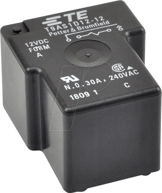 T9AS1D12-12 - Leistungsrelais, 12 V DC , 30 A