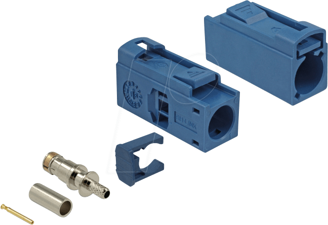 DELOCK 89687 - HF FAKRA C Buchse 25 mm (lang) zum Crimpen