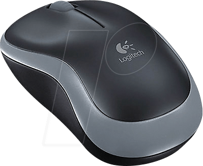 LOGITECH M185 GR - Maus (Mouse), Funk, grau