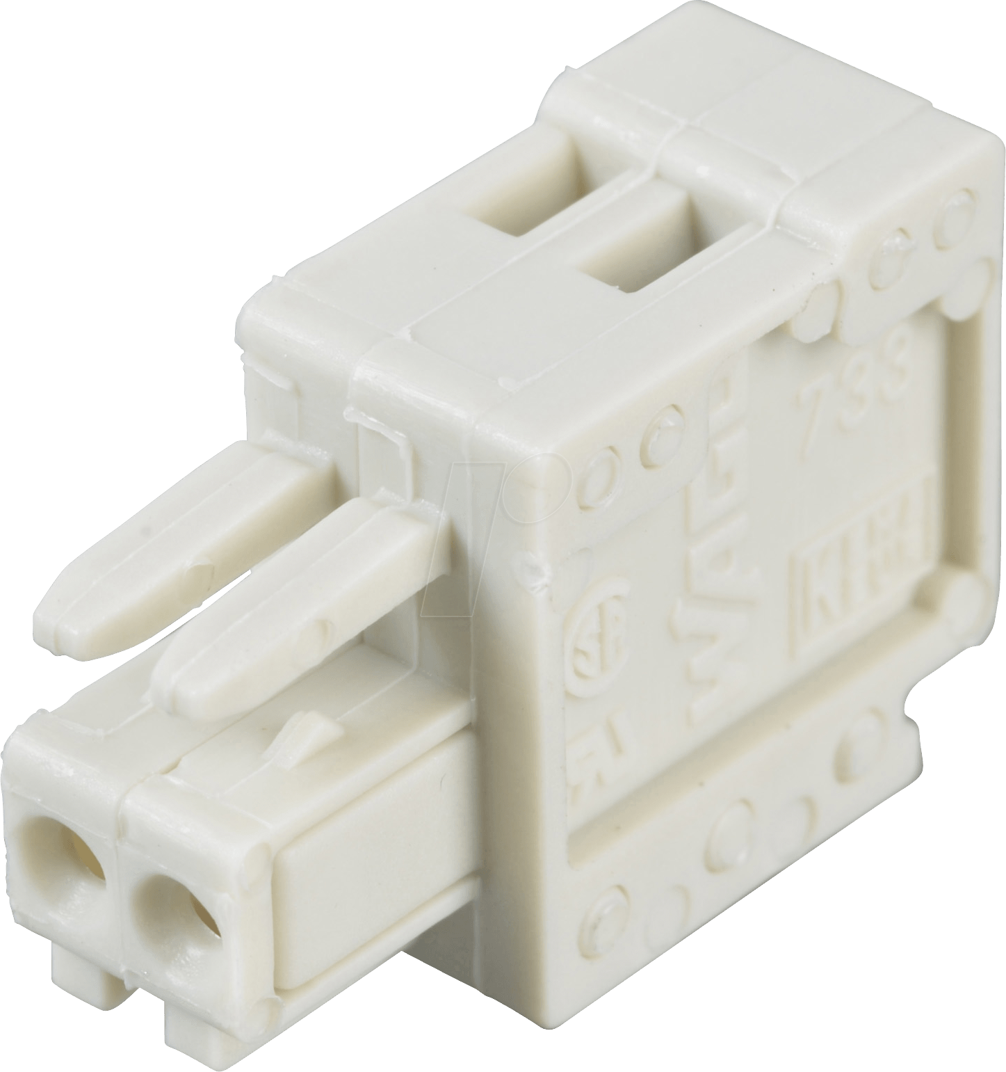 WAGO 733-102 - CAGE-CLAMP Federleiste, Micro, RM 2,5, 2-polig