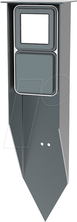 JEHOKA 48299025 - Steckdosenspieß B 4.2, 1 Leuchte, 1 Steckdosen