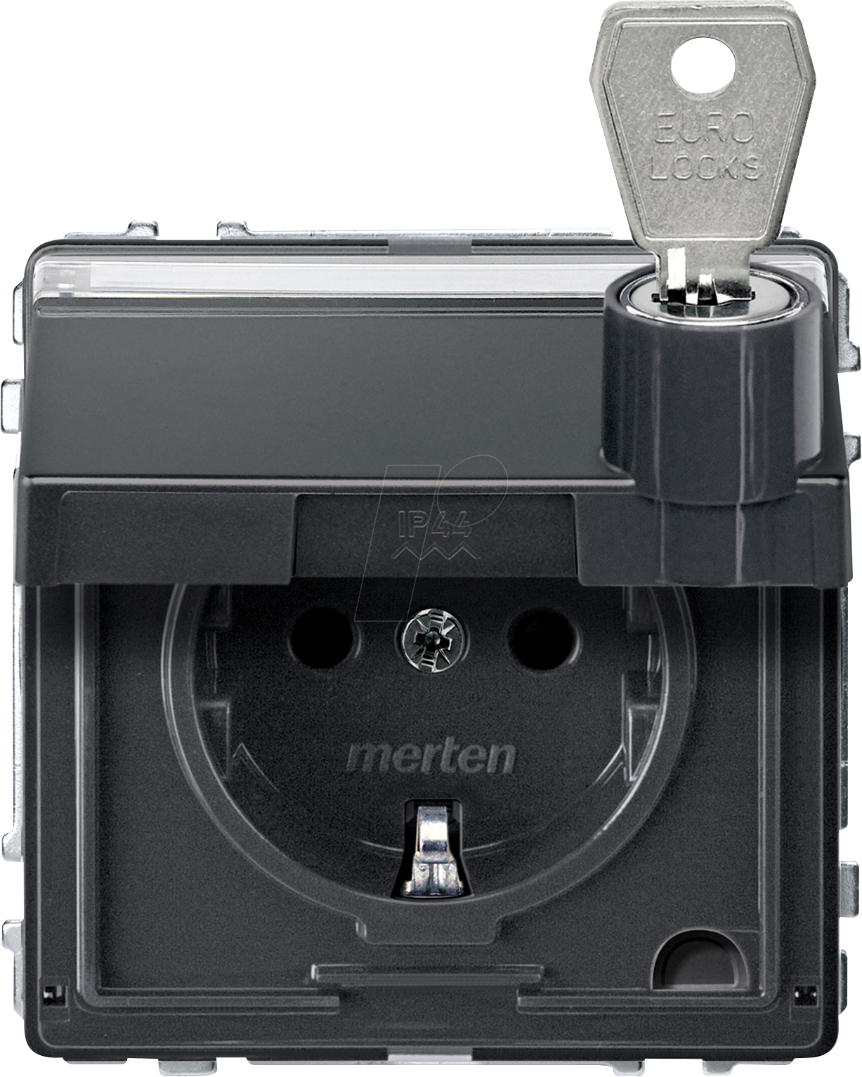 MERTEN 2316-7214 - Steckdose, Klappdeckel, abschließbar, versch. Schließungen