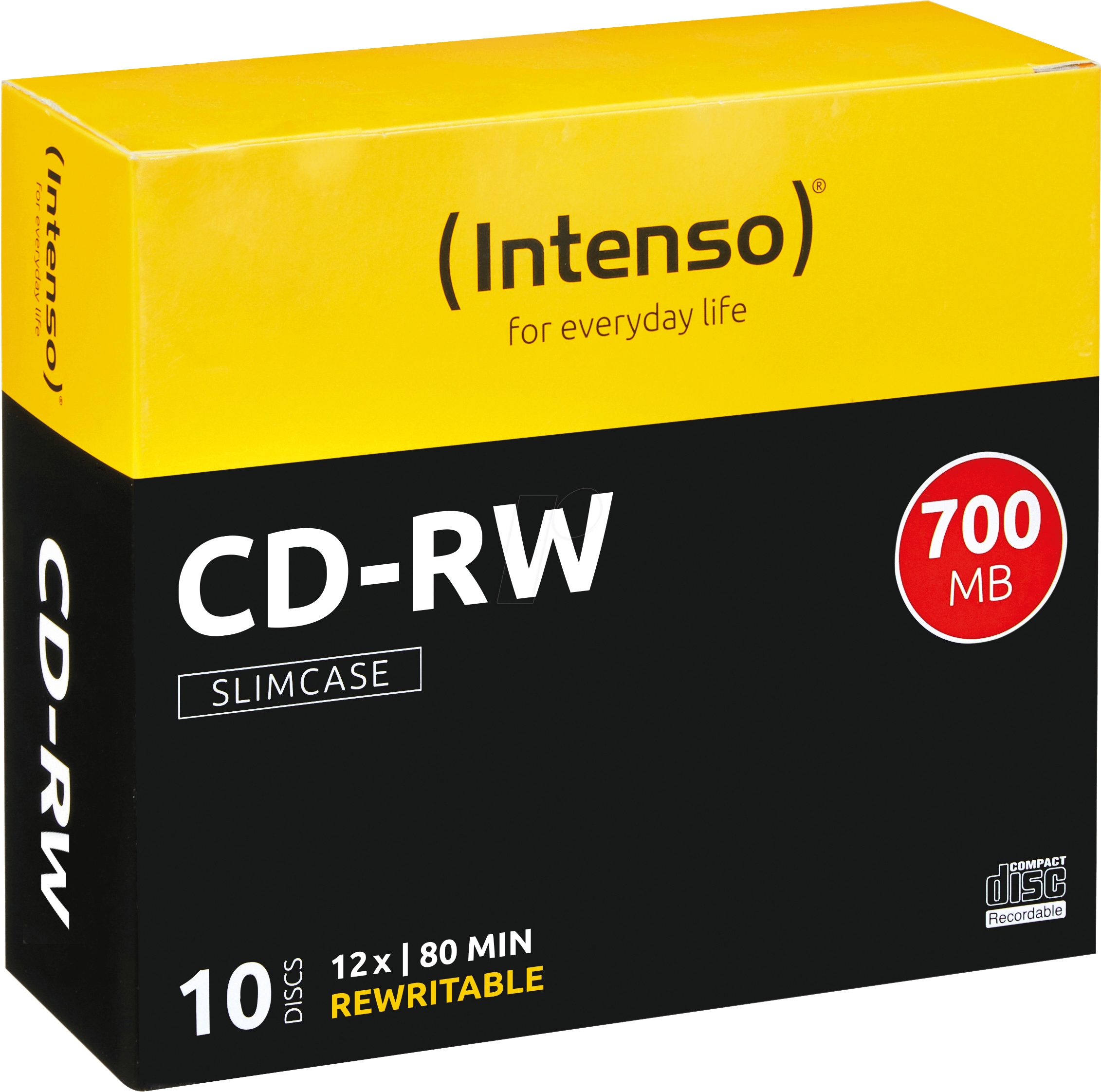 CD-RW 8010 INT-S - CD-RW 700MB/80min, 10er Slim Case