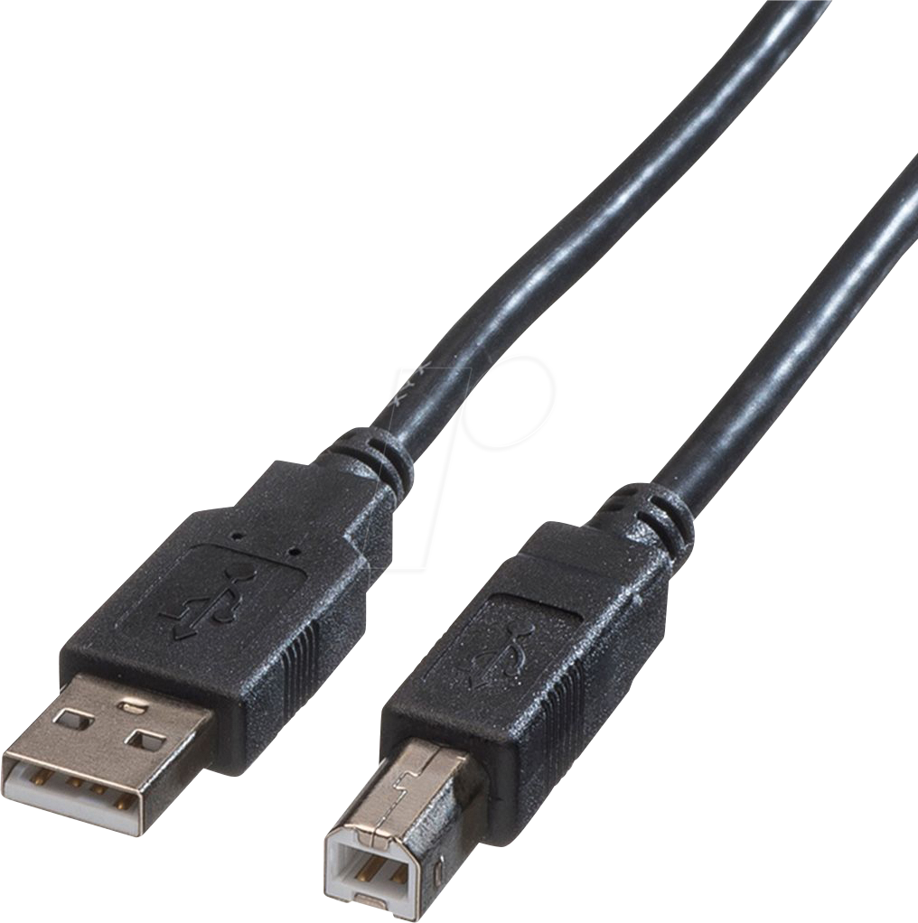 Thumbnail - ROLINE 11448818 - USB 2.0 Kabel, A Stecker auf B Stecker, 1,8 m