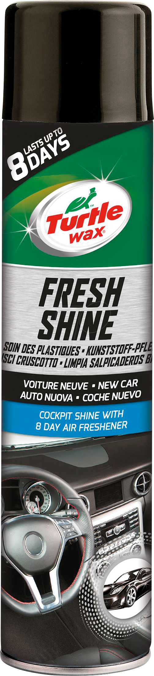 KFZ TURTLE 52863 - KFZ - Cockpitspray, Neuwagen-Duft, 500 ml