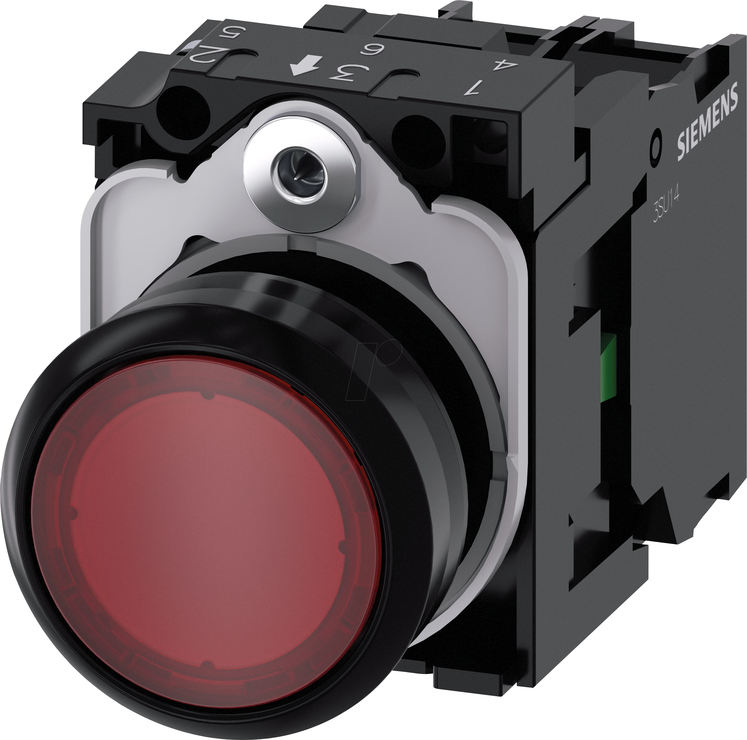 ACT02 0AB20-1BA0 - Leuchtdrucktaster, 1 NO, rot, rund
