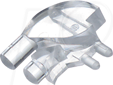 Thumbnail - DIAL 515-1061F - Lichtleiter, SMD, 2x1-fach, ø 3 mm, sphärisch, abgewinkelt