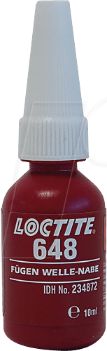 LOCTITE 648 10ML - Kleber, für Fügeteile, hochfest, 10 ml