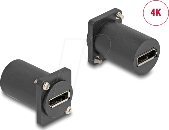 DELOCK 88154 - DisplayPort D-Typ Modul, Buchse / Buchse, schwarz