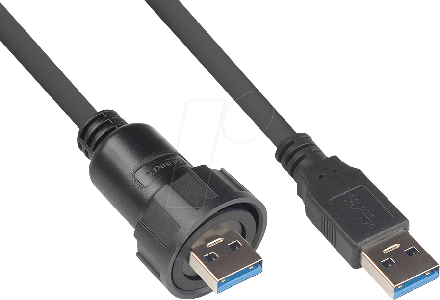 Thumbnail - GC IC04-U301 - Steckverbinder - USB 3.0 Kabel Typ A > Typ A, Bajonett
