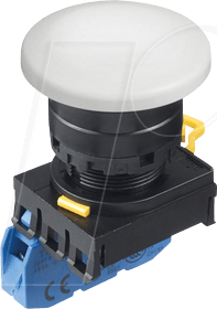 ID YW1BM4E10W - Einbautaster YW, 40 mm , 1 NO, schwarz