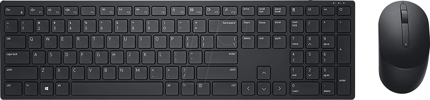 DELL KM5221WINT - Tastatur-/Maus-Kombination, Funk, Layout: US, QWERTY
