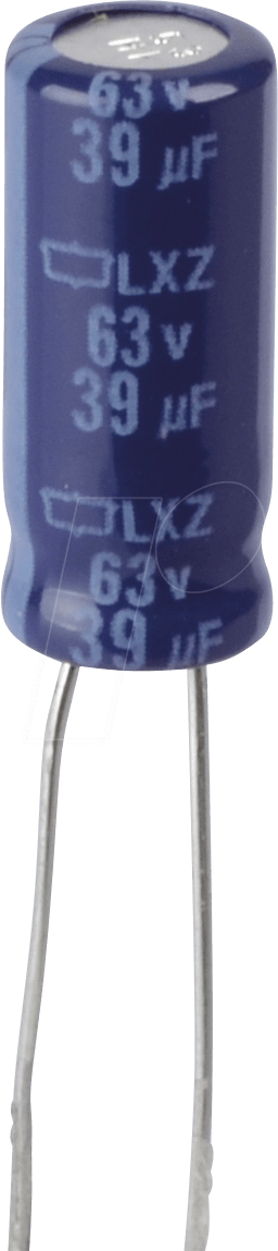 RAD LXZ 63/39 - ELKO, 39µF, 63V, 105°C