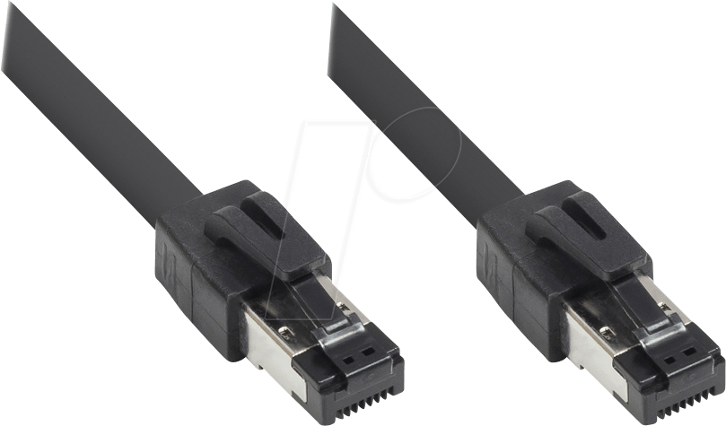 GC 8080-005S - Patchkabel Cat.8.1, S/FTP, 0,5 m, schwarz
