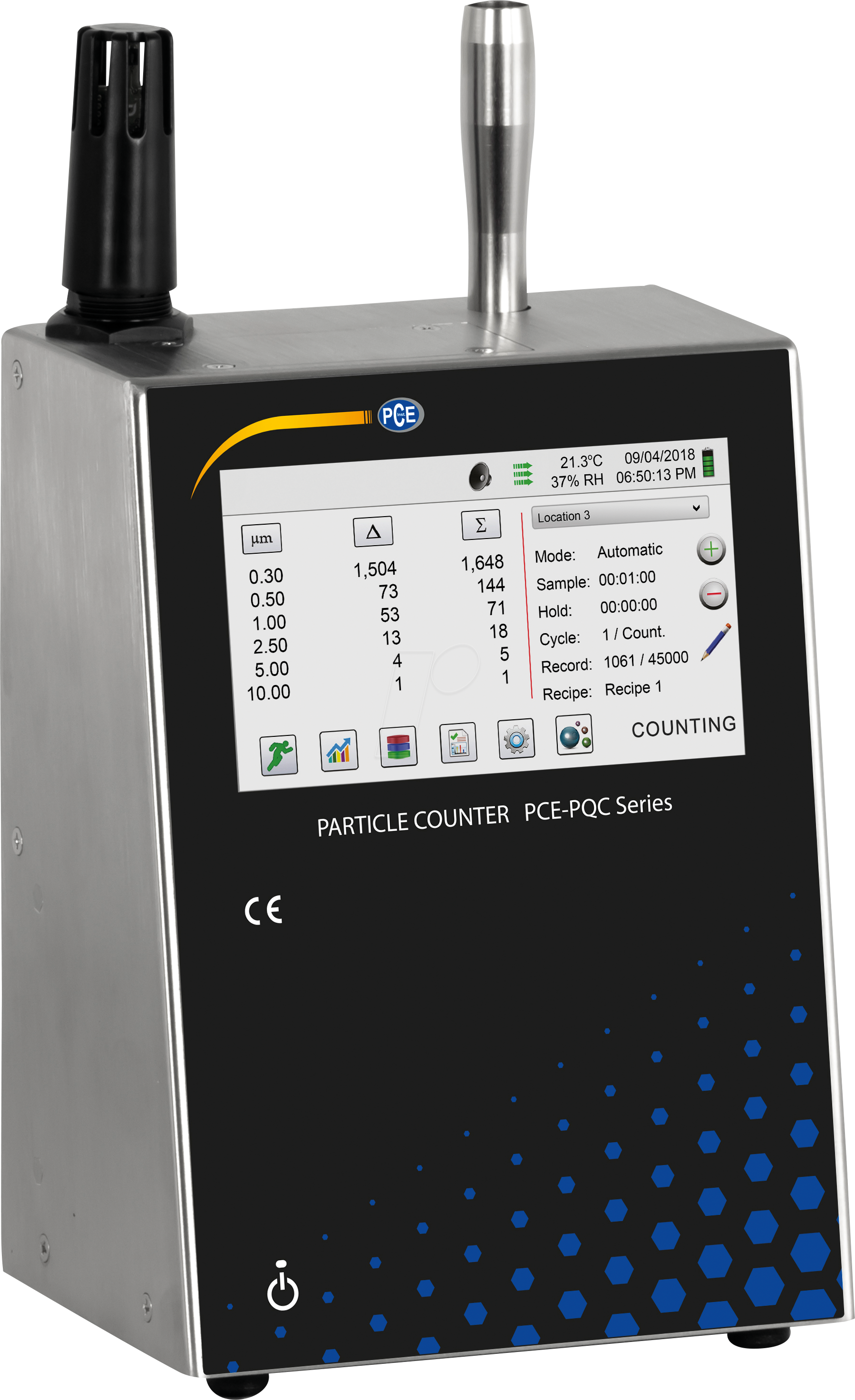 PCE PQC 21EU - Partikelzähler PCE-PQC 21EU