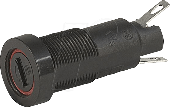 SCH 311081 - Sicherungshalter für 5 x 20 mm, 250 V, 10 A, schwarz