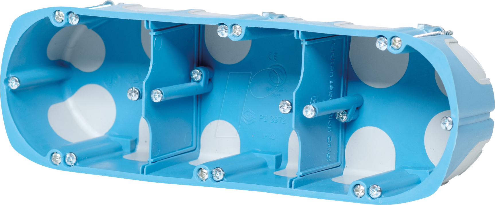 EL HW302K - HW Mehrfach-Gerätedose, luftdicht, 3-fach