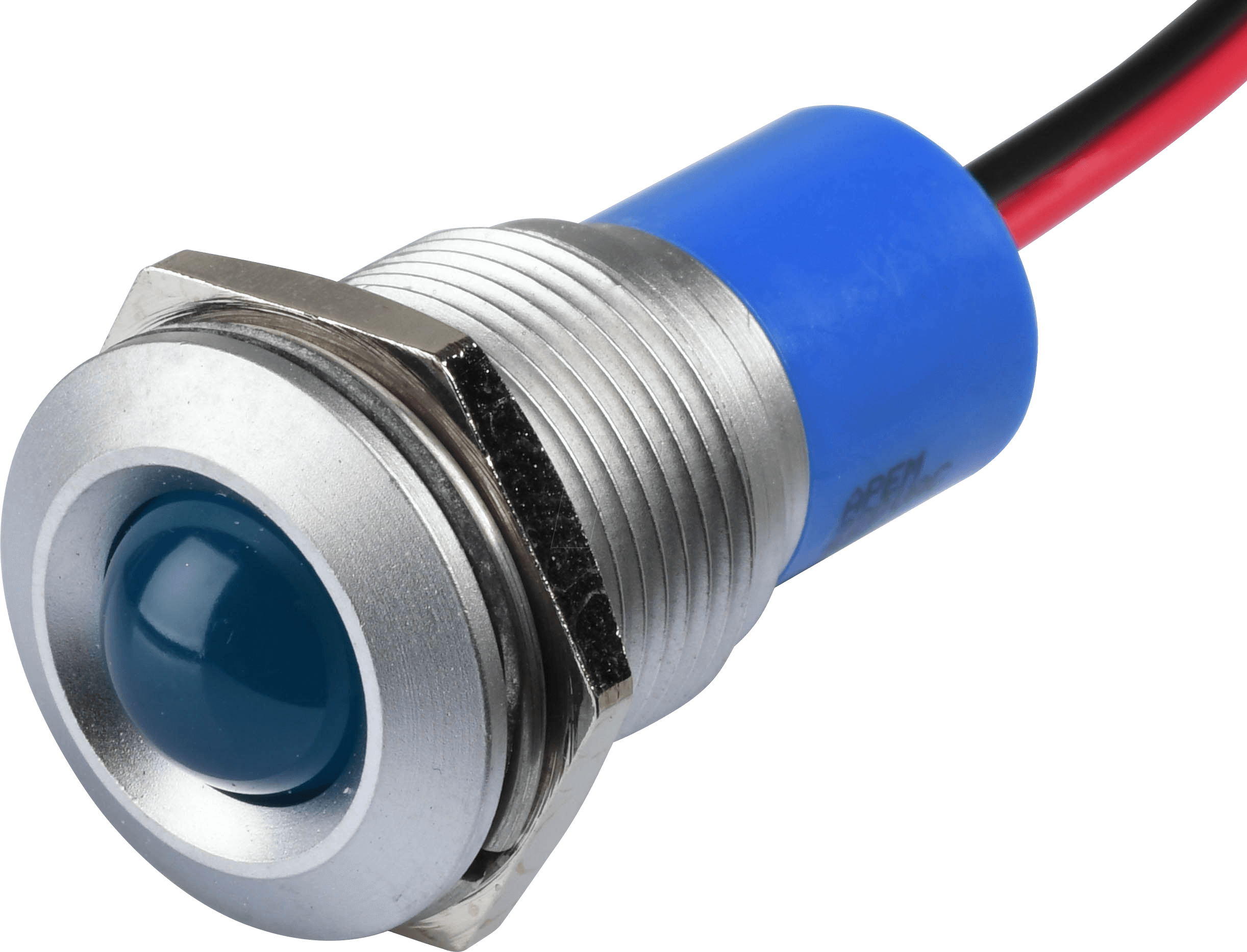 APM Q16P3G B220E - LED-Signalleuchte, blau, 220 V, Ø 16 mm, vorstehend, bedrahtet